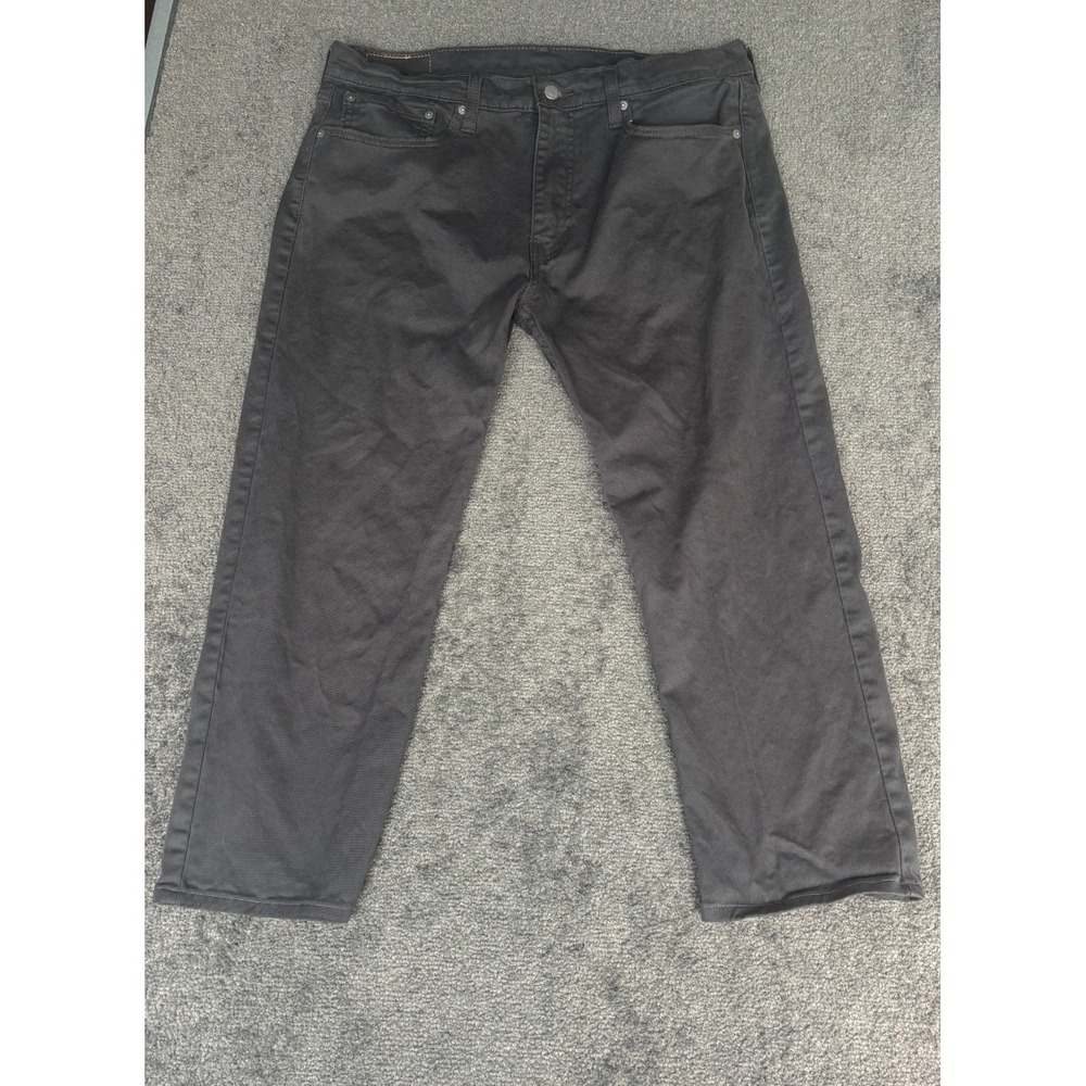 Levi Strauss 502 Pants Women's Size 36 Black Cotton Belt Loops 5-Pockets Zip Fly